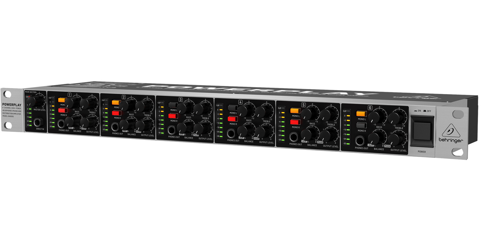 AMPLIFICADOR BEHRINGER P/AUDIF HA6000