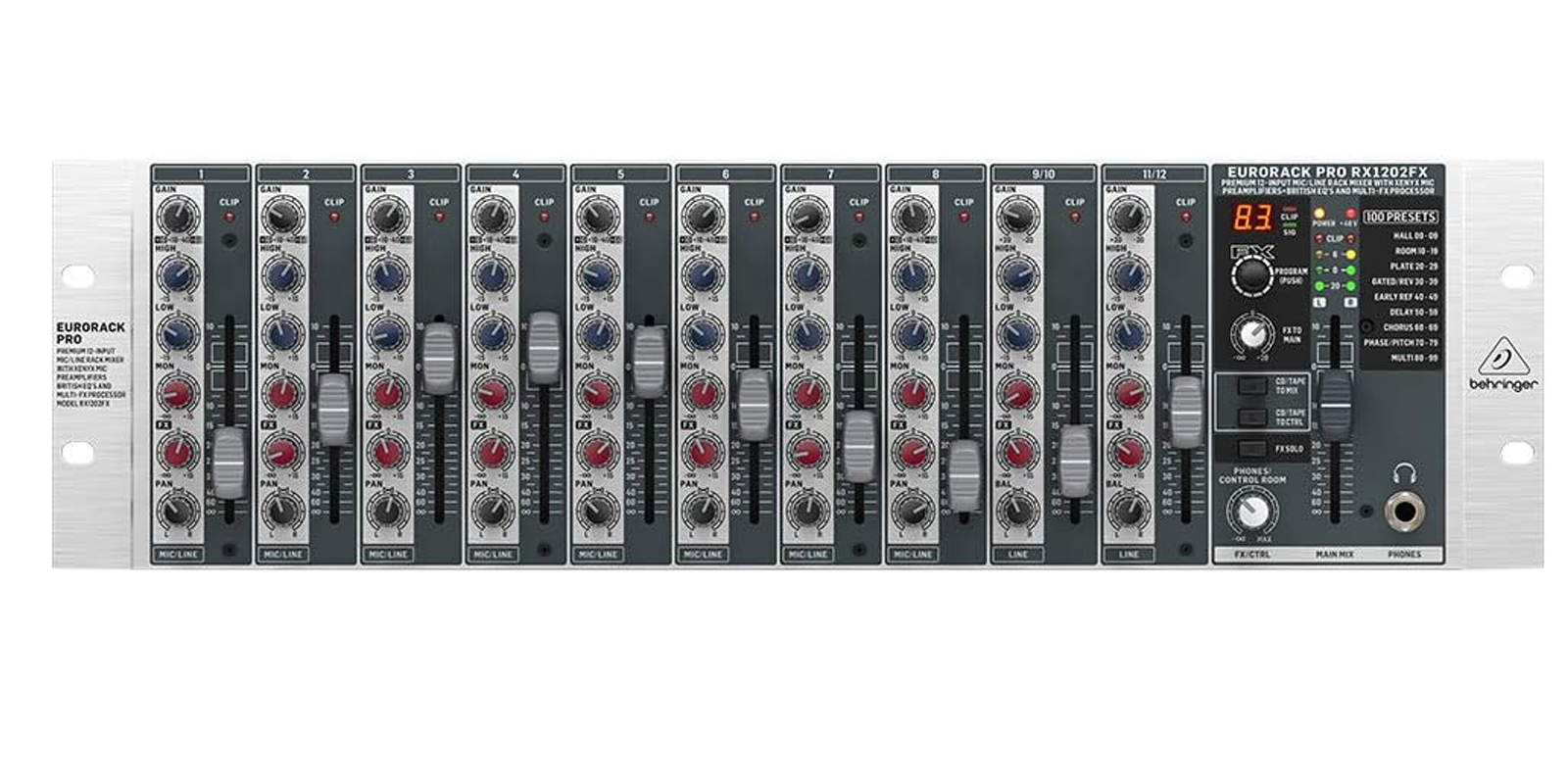MEZCLADORA BEHRINGER MOD. RX1202FX V2