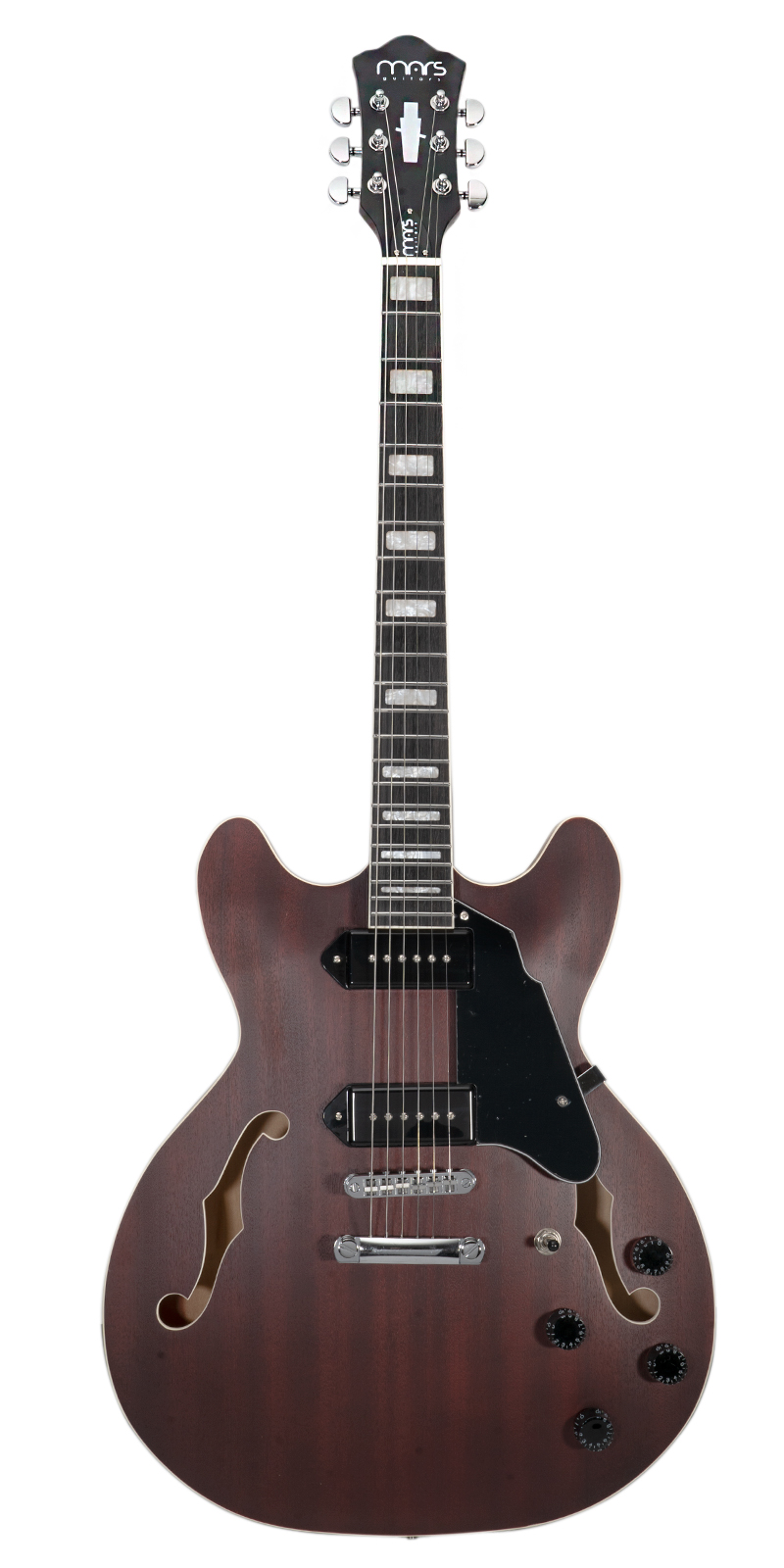 GUITARRA MARS ELECTRICA MOD. HOLLOWBODY 335 P90 SATIN