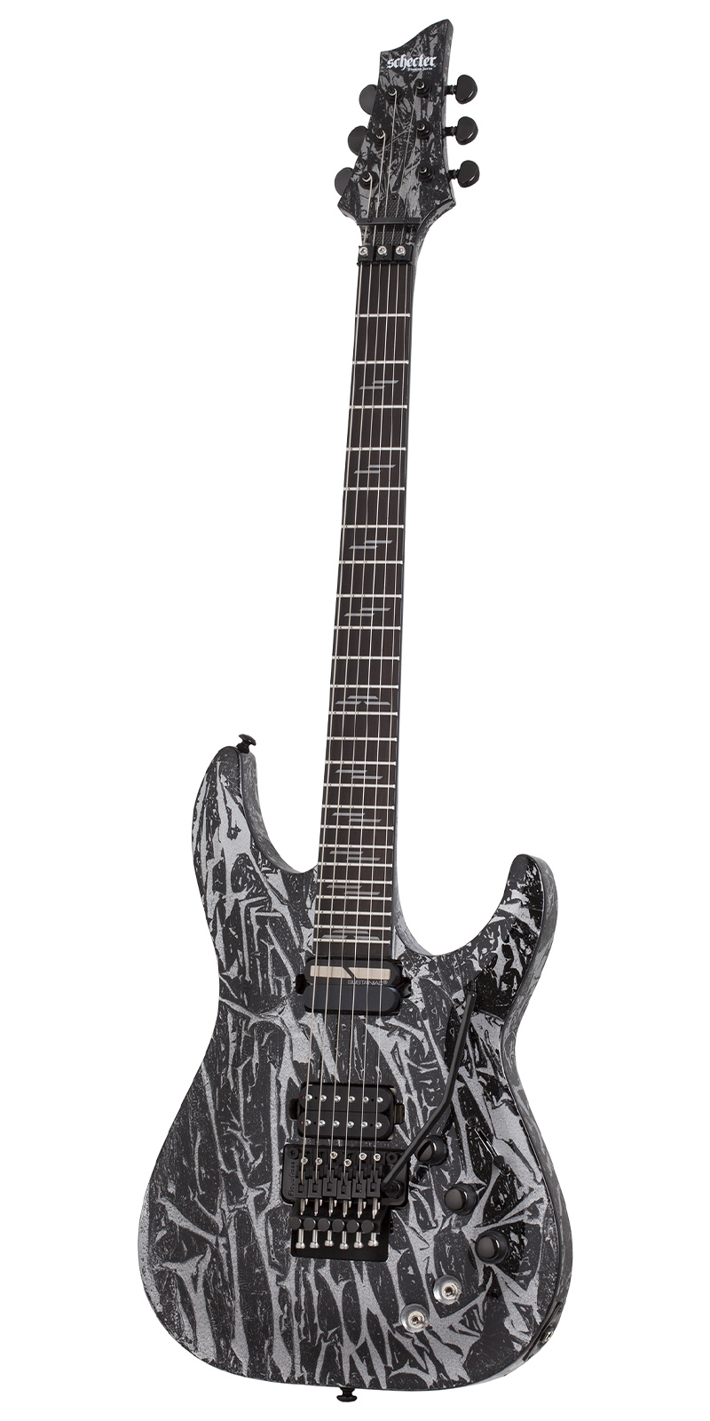 GUITARRA SCHECTER EL. C-1 FR-S SILVER M.
