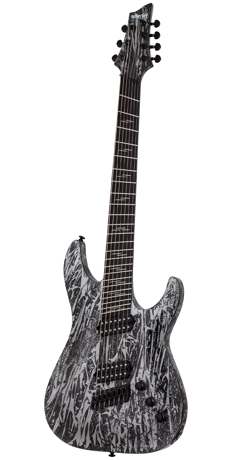 GUITARRA SCHECTER EL. C-7 MS SILVER MOUN