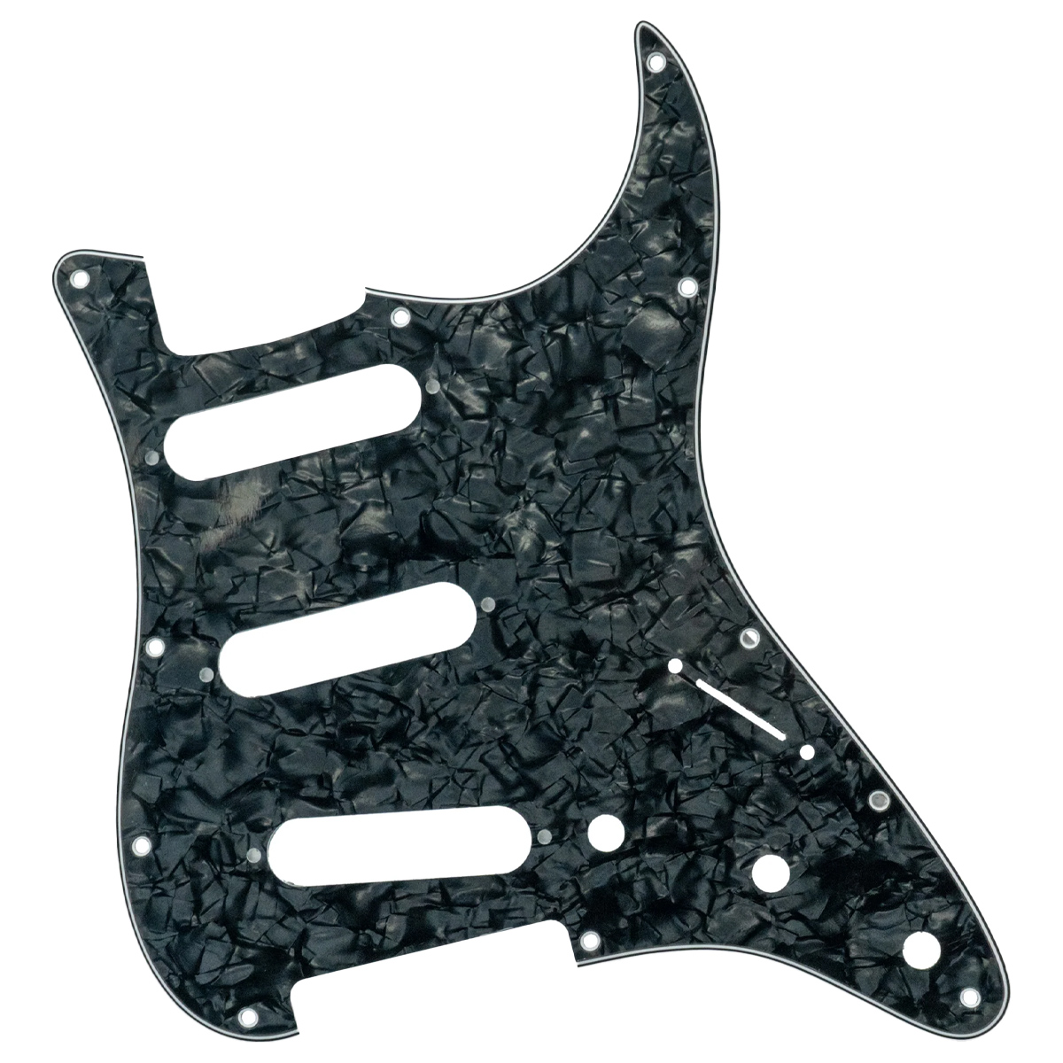 MICA AXLABS STRAT-STYLE PICKGUARD 3 PLY/11-HOLE(PEARL)