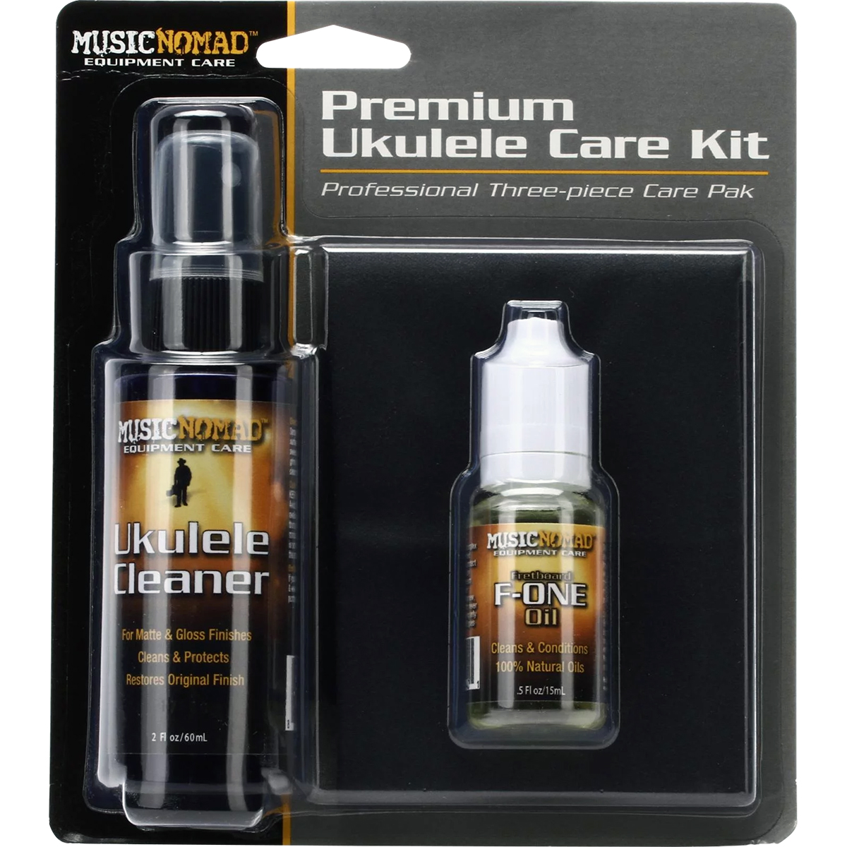 KIT MUSIC NOMAD 3 PZ PREMIUM UKE CARE